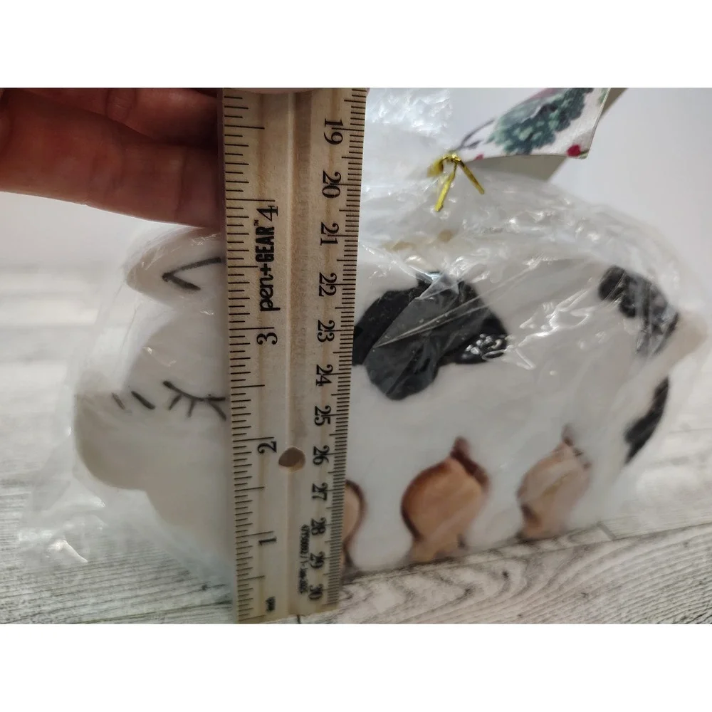 Candle‎ Craft 4 in 1 Pig with Piglets Candle Spotted Cow Farmhouse 1996 Novelty